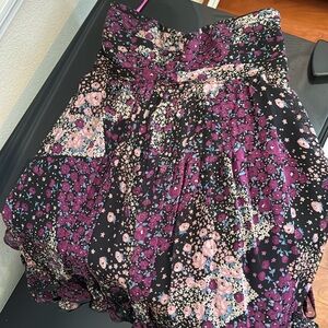 Betsey Johnson floral strapless dress